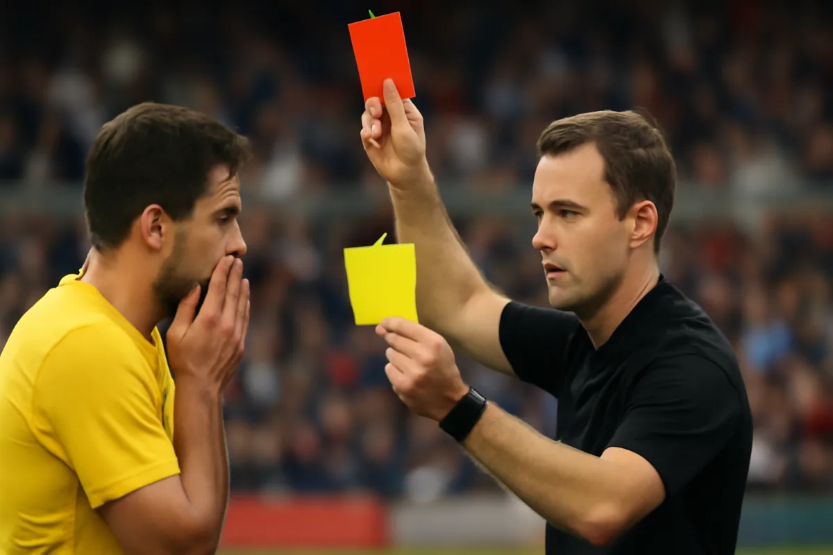 Doppio giallo e rosso diretto: la differenza che pochi sanno applicare in campo